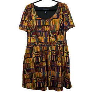 Modcloth Bookshelf A line Dress With Pockets